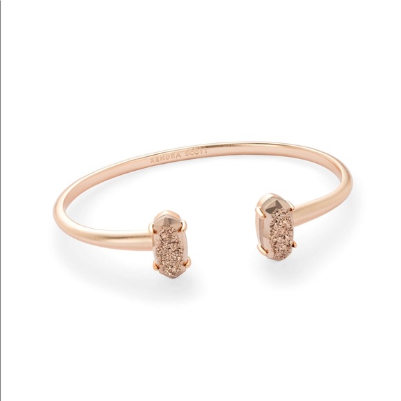 Kendra Scott Jewelry - Kendra Scott Edie Rose Gold Cuff Bracelet Drusy
